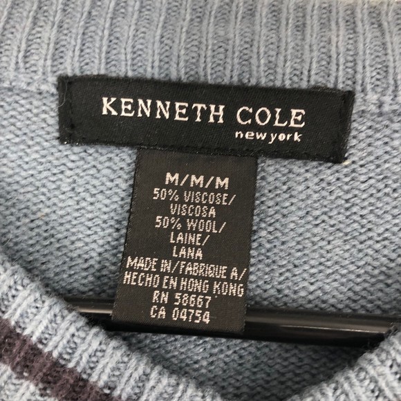 Vintage 90s Kenneth Cole Wool Blend Sweater, Grandpa, Casual Dress SZ M - Picture 8 of 8